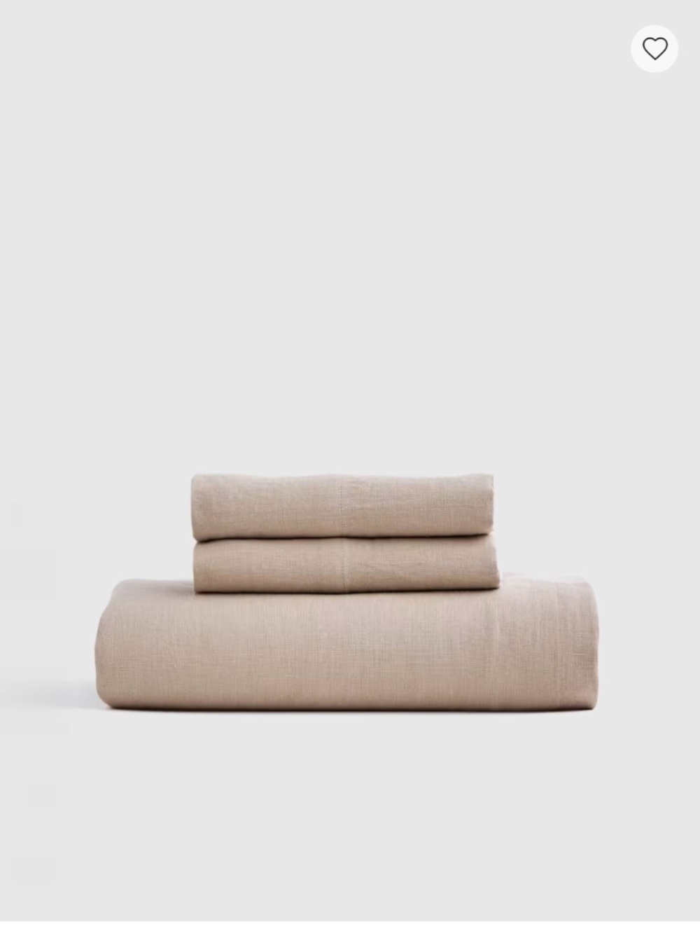 European Linen Fitted Sheet Set, King